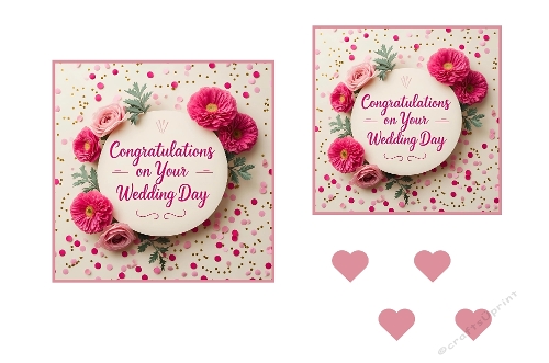 Congratulations On Your Wedding Day Toppers.