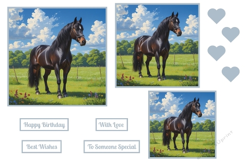 Beautiful Horse In The Countryside Toppers.