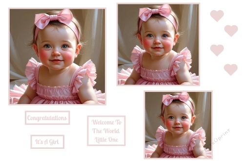 Baby Girl Toppers. 
