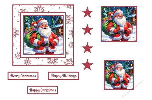 Cute Santa Toppers.