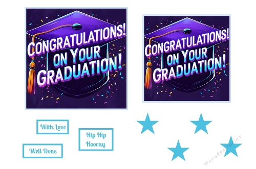 Graduation In Neon Toppers.