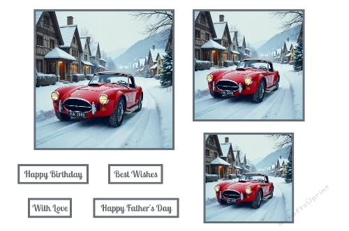 Red Sports Car Toppers. 