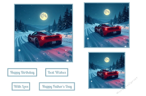 Red Sports Car Toppers. 