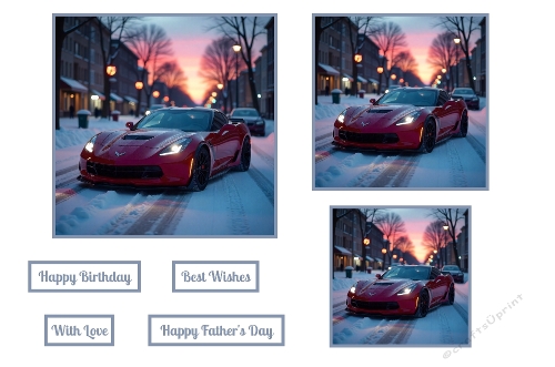 Red Sports Car Toppers. 