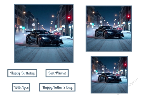 Black Sports Car Toppers.