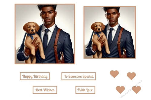 A Well Dressed Guy With A Beautiful Puppy Toppers. 4