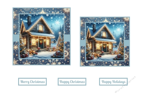 Christmas House Toppers.