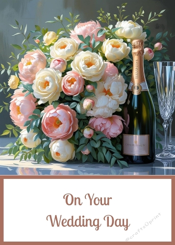 Wedding Bouquet 5 X 7 Card Front.