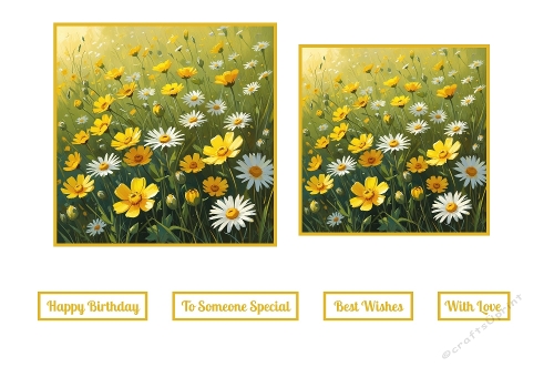 Daisys And Buttercups Toppers.
