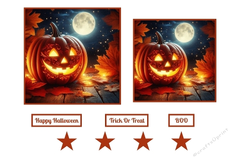 Halloween Pumpkin Toppers.
