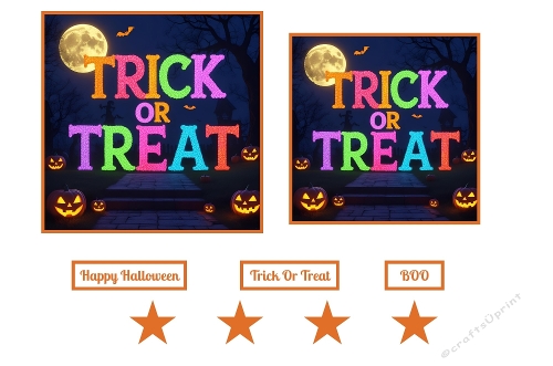 Trick Or Treat Toppers.