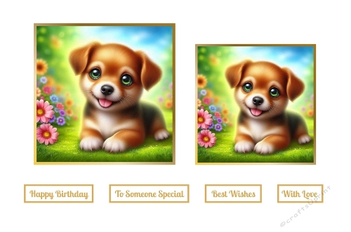 Beautiful Puppy Toppers.