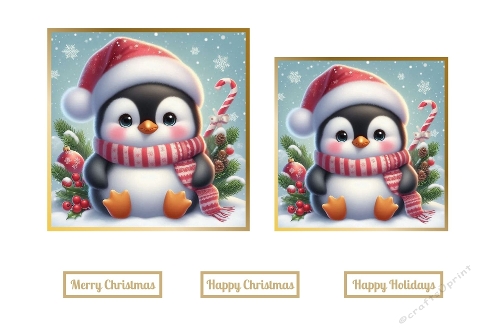 Cute Christmas Penguin Toppers