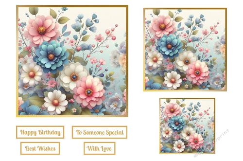 Beautiful Flowers Toppers.