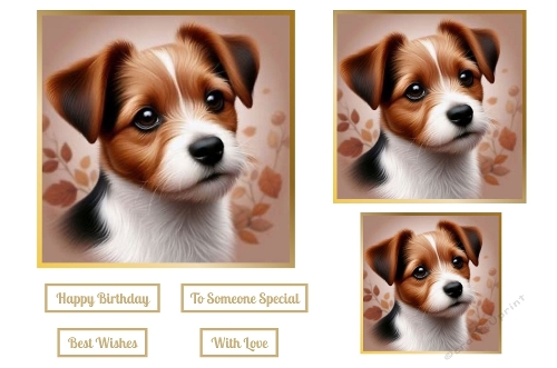Beautiful Cute Dog  Toppers. 