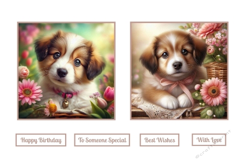 Cute Puppy Toppers.