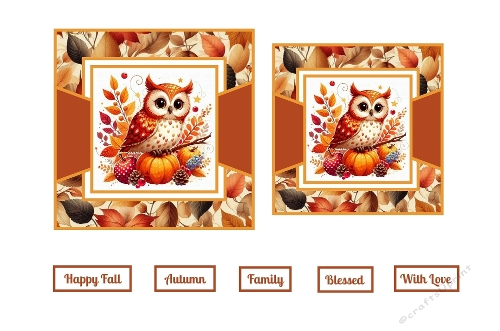 Beautiful Autumn Owl Toppers.