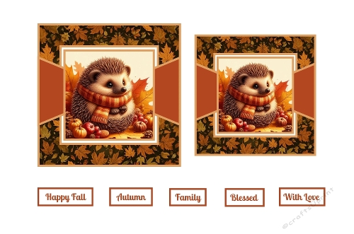 Beautiful Autumn Hedgehog Toppers.