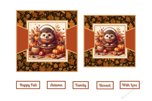 Beautiful Autumn Hedgehog Toppers.