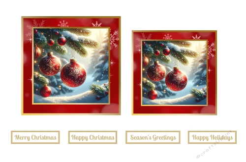Christmas Baubles Toppers.