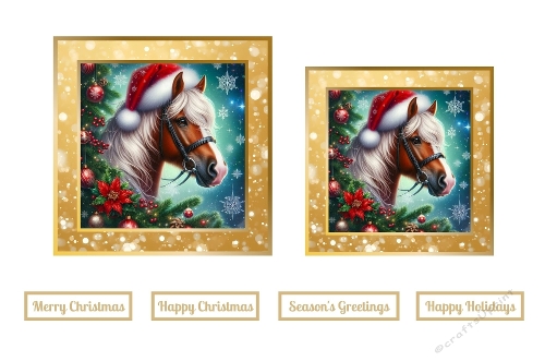 A Christmas Horse Toppers.