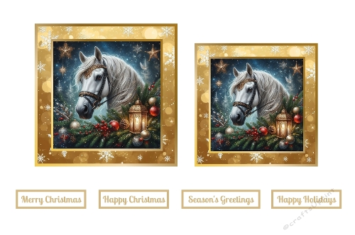 A Christmas Horse Toppers.