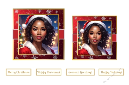 A Beautiful Christmas Lady Toppers.
