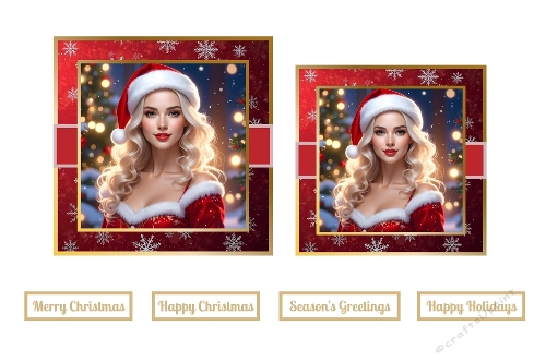 A Beautiful Christmas Lady Toppers.
