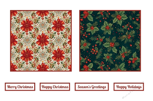 Christmas Background Toppers.