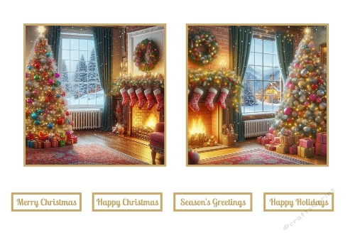 Christmas Theme Toppers.