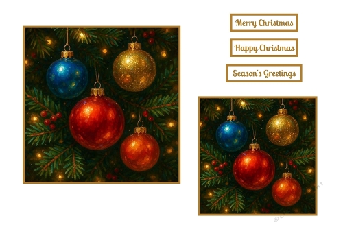 Christmas Baubles Toppers.