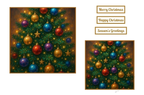 Christmas Baubles Toppers.