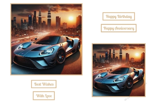 Black Sports Car Toppers.