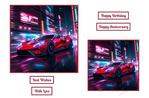 Red Sports Car Toppers.