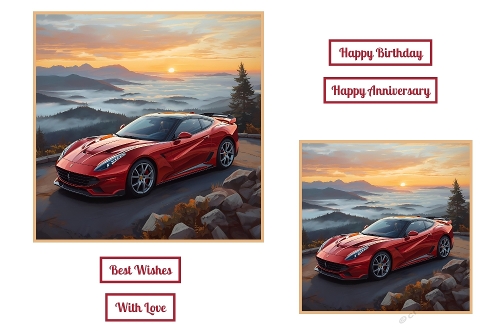 Red Sports Car Toppers.