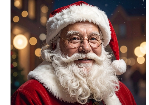 Beautiful Santa A4 Landscape.