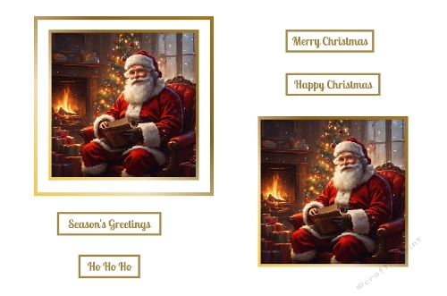 Beautiful Santa Christmas Theme Toppers.
