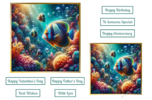 Beautiful Tropical Fish Toppers.