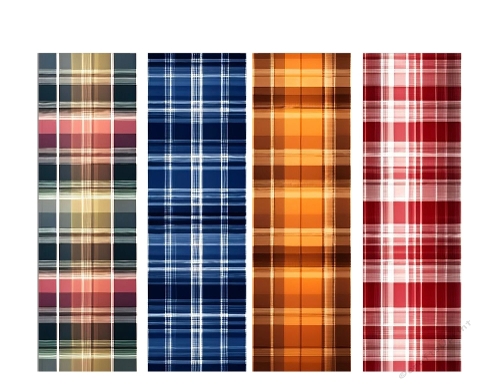 4 X 2 X 7 Beautiful Plaid Bookmarks.