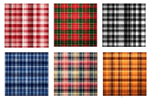 6 X 5 X 5 Beautiful Plaid Background Toppers.