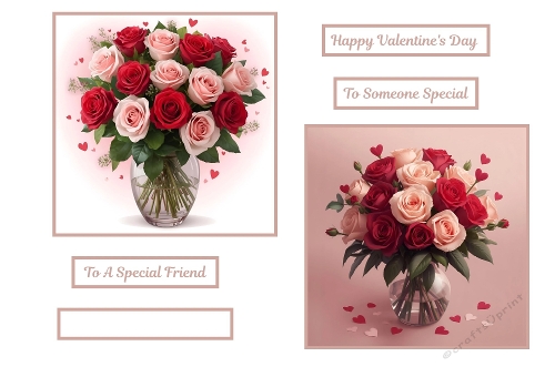 2 X 7 X 7 Valentines Bouqets Theme.