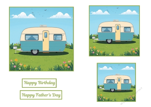 3 X Toppers of a Caravan.