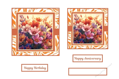 Beautiful Autumn Colours Floral Toppers.