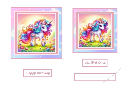Beautiful  Cute Unicorn Toppers.