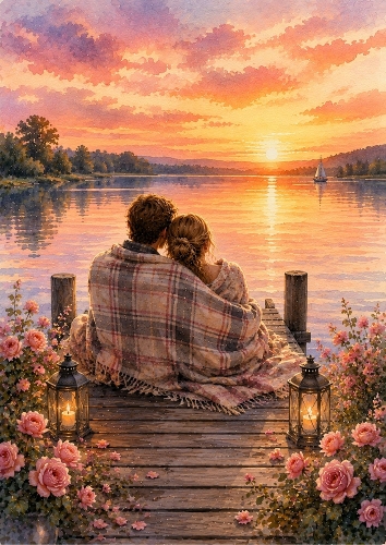 The Sunset Pier A4 Portrait Topper.