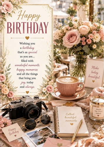 The Perfect Day A4 Birthday Portrait Topper