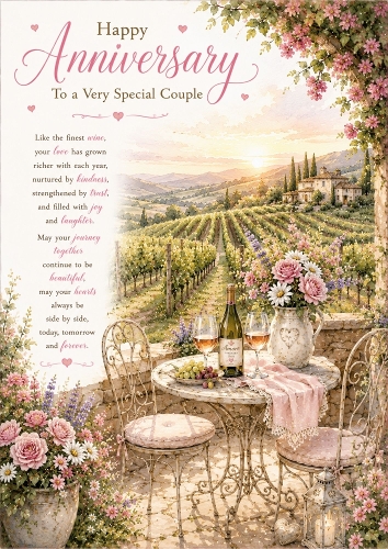 The Vineyard Anniversary A4 Portrait Topper