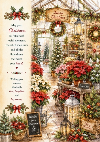 Christmas Garden Centre A4 Portrait Christmas Topper
