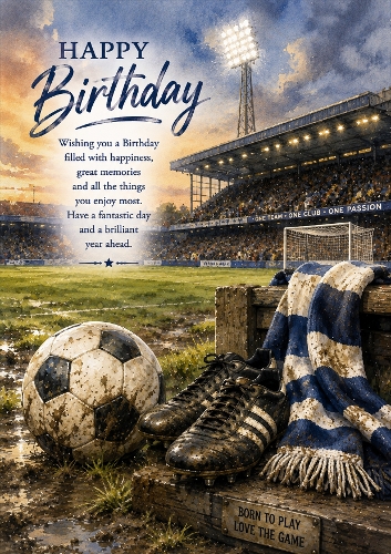 Football Birthday A4 Portrait Topper