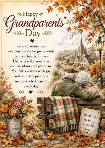 Grandparents Day A4 Portrait Topper